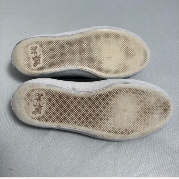 Coach Empire Zipper black leather low top sneakers - Picture 8 of 10